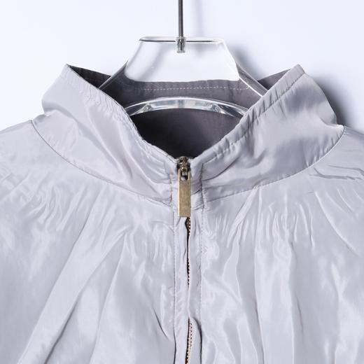 SDSA男装2026新款高贵轻奢韩版双面撞色褶皱肌理立领夹克百搭宽松 商品图1