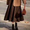 【3天发货！一条过冬！优雅加厚羊毛蚕丝赫本风半身裙】 高品质八片立体裁剪 手感软糯 温暖舒适 MWX 商品缩略图5
