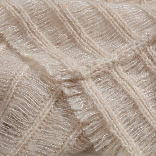 丝羊绒镂空针织开衫 SJS96W705N 商品图3