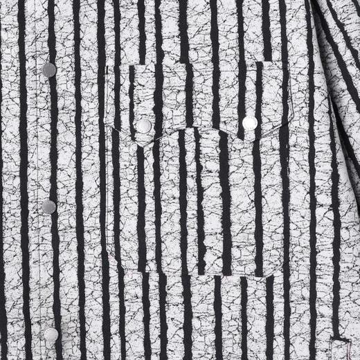 SDSA男装2026新款高贵轻奢美式复古条纹衬衫夹克肌理感宽松外套 商品图2