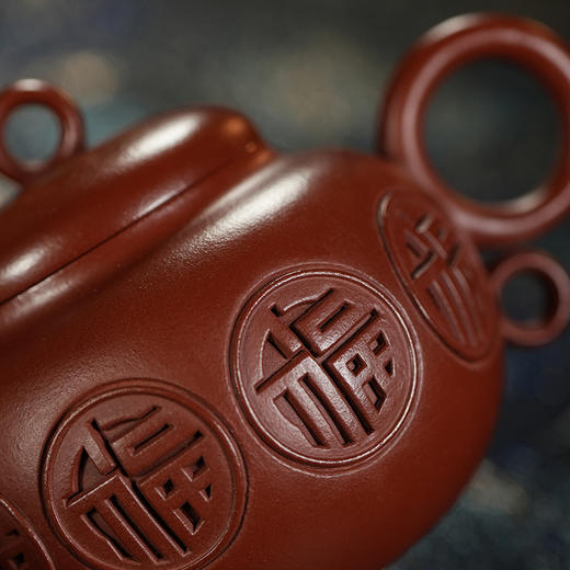 龙德堂陶艺 汤宣武《百福》原矿大红袍 200 cc 库存请咨询客服 商品图3