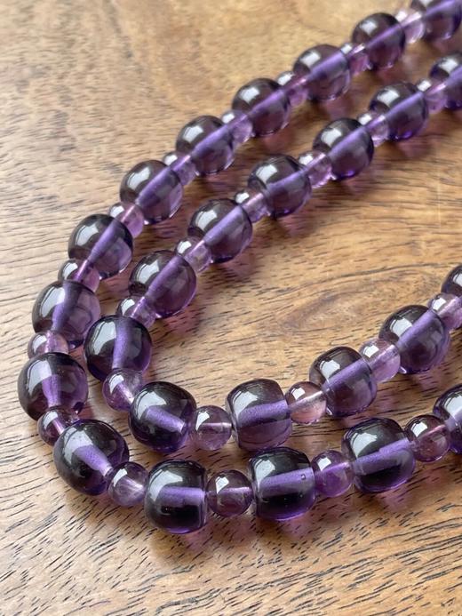 天然紫水晶鼓珠项链，顺丰包邮 商品图9