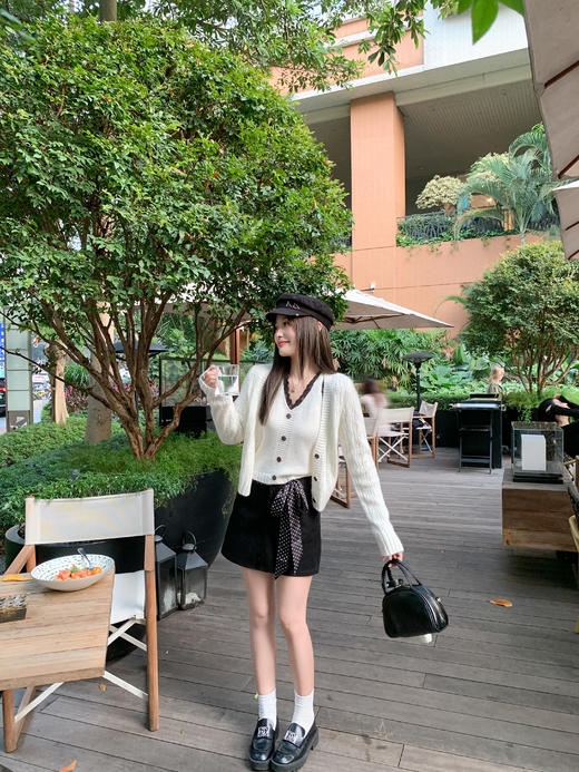 <曾小咸推荐>3.11现货秒杀 ！微信超特价！韩系蕾丝边假两件针织衫 日常219.99 立减130 秒杀89.99！！ 商品图10