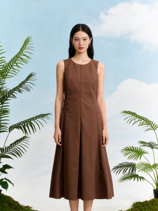 G2000女装SS26商场新款纯棉优雅无袖连衣裙61233046 商品图0