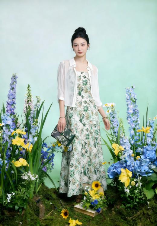 HJ2A03_皓色_开衫_春夏_复古翻领短款单排扣七分袖显瘦上衣_高级女装_BERNIEELEN 伯妮斯茵 商品图8