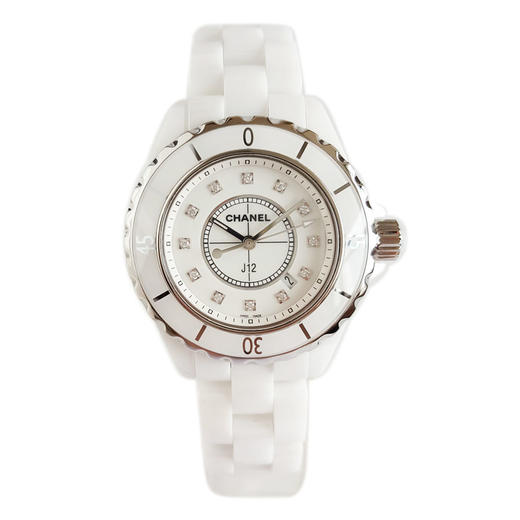 【95新】CHANEL 香奈儿H1628石英机芯日期显示33MM（女款）J12系列陶瓷270226NJS06 商品图0