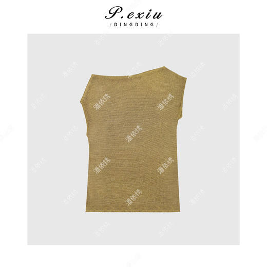 03-2潘依绣丁丁宠粉时髦洋气不规则无袖圆领背心Q3015 商品图1