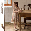 littletime26春夏女童韩国波西米亚风碎花连衣裙粉色复古田园长裙 商品缩略图4