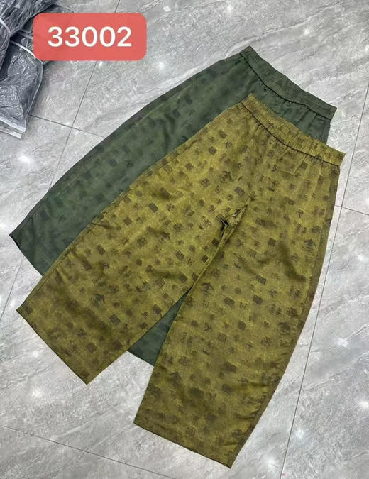 新款重磅提花香云纱气球裤 商品图0