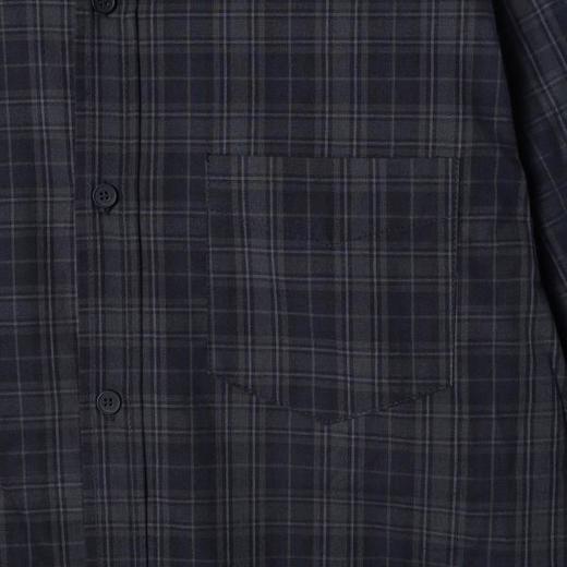 SDSA男装2026新款高贵轻奢美式老钱风简约格纹长袖衬衫百搭时尚 商品图2