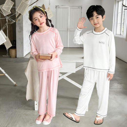 【59元起2套】亲子装春夏薄款优可丝长袖空调服睡衣 商品图1