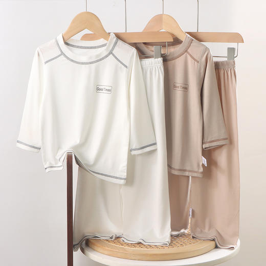 【59元起2套】亲子装春夏薄款优可丝长袖空调服睡衣 商品图3