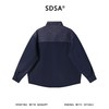 SDSA男装2026新款高贵轻奢高街重磅拼接拉链立领夹克外套百搭宽松 商品缩略图4