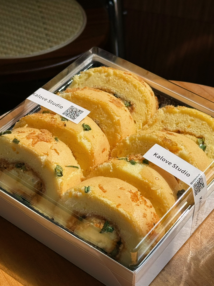 香葱肉松卷一卷切八件（需提前预定，一点左右出炉，介意慎拍）