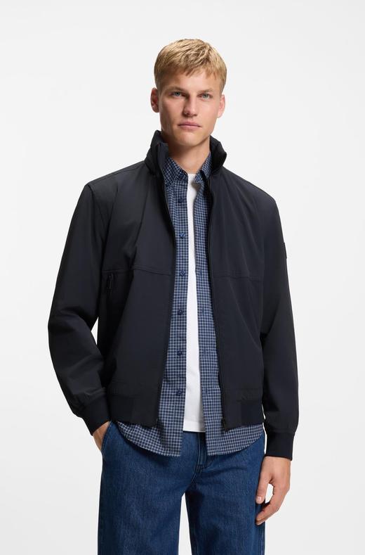 H.B 春季新款 可收纳连帽全黑机能夹克  WT986 商品图0