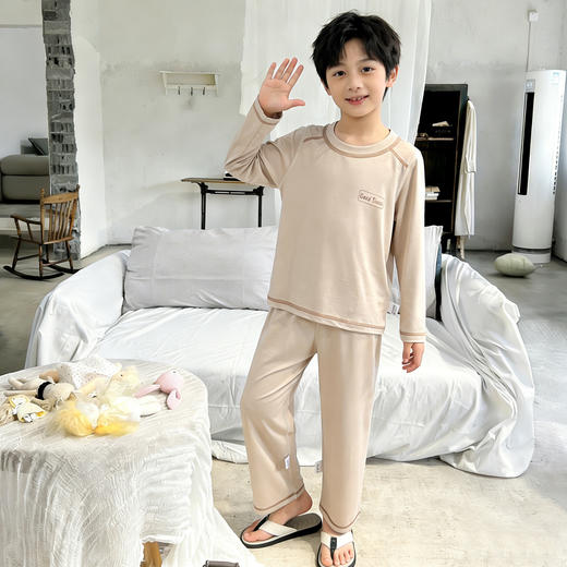 【59元起2套】亲子装春夏薄款优可丝长袖空调服睡衣 商品图0