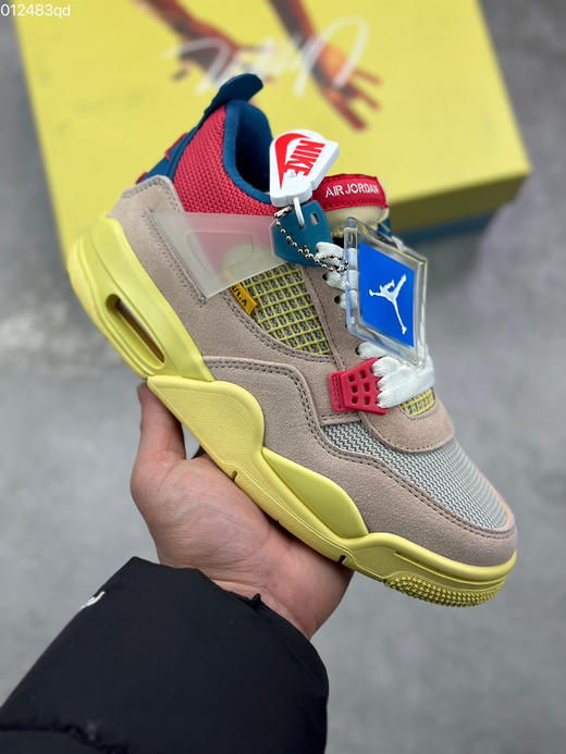 春季特惠💰390 Air Jordan 4 Retro OG "White/Cement" AJ4代中帮复古休闲运动文化篮球鞋 商品图0
