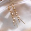 雀说 金色锆石珍珠流苏耳环女小众设计轻奢高级感耳饰EH23789 商品缩略图3