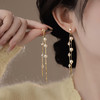 雀说 金色锆石珍珠流苏耳环女小众设计轻奢高级感耳饰EH23789 商品缩略图0
