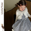 littletime甜美可爱风蝴蝶结格子连衣裙少女花边蛋糕裙显白短裙 商品缩略图3