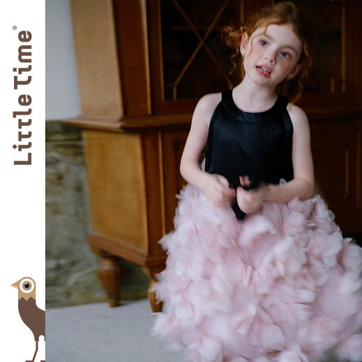 高级定制手工花朵儿童礼服女童公主纱裙蓬蓬裙演出服 商品图2