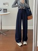 570 女款春季 垂坠感高腰宽松直筒阔腿牛仔裤 WK868 商品缩略图0