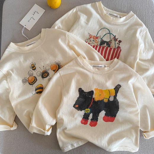 【59元任选3件】儿童卡通纯棉 长袖/短袖T恤  26年春夏季新款T恤 商品图0