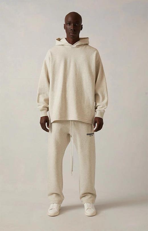 春季FOG ESSENTIALS美式高街运动宽松纯棉毛圈抽绳直筒长裤 商品图8