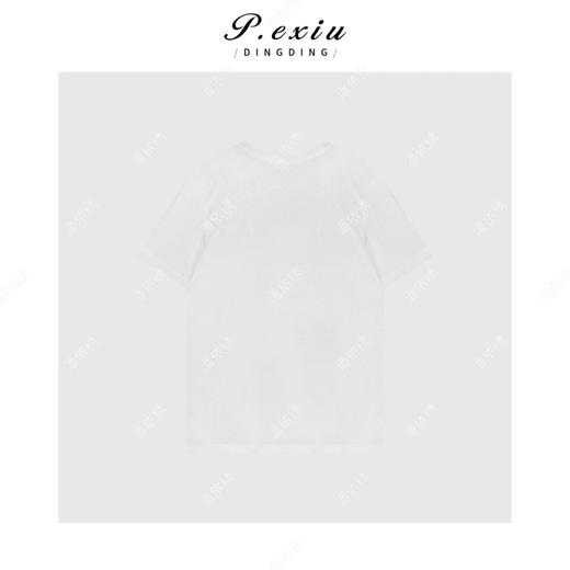 03-2潘依绣丁丁宠粉复古文艺印花图案短袖圆领T恤Q4881 商品图1