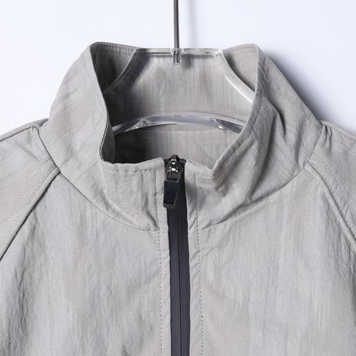 SDSA男装2026新款高贵轻奢简约纯色拉链立领夹克外套百搭时尚宽松 商品图1