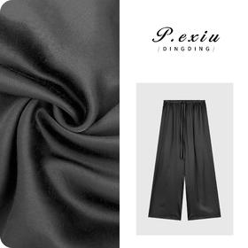 03-2潘依绣丁丁宠粉PanYiXiu/潘依绣【太太裤】醋酸极简松弛宽松抽绳阔腿休闲裤 M8831