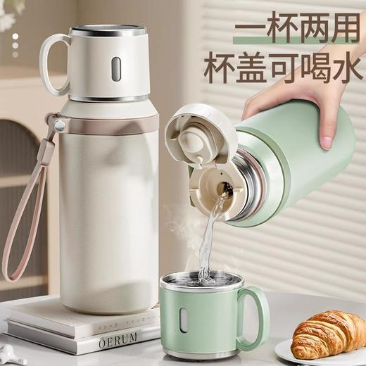 带茶隔+小碗盖保温杯女高颜值水杯316不锈钢杯子 商品图0