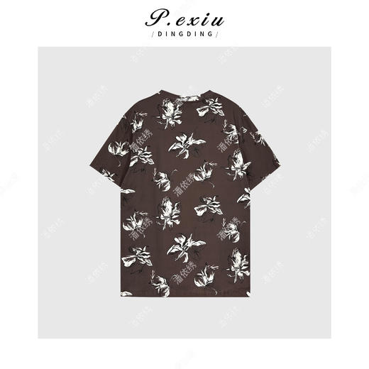 03-2潘依绣丁丁宠粉简约百搭印花圆领短袖T恤Q6584 商品图1