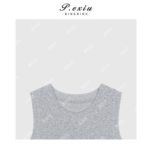 03-2潘依绣丁丁宠粉极简主义简约圆领无袖背心Q6954 商品图2