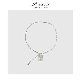 03-2潘依绣丁丁宠粉冷淡风轻奢小众设计感锁骨链项链 CF2512