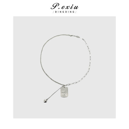 03-2潘依绣丁丁宠粉冷淡风轻奢小众设计感锁骨链项链 CF2512 商品图0