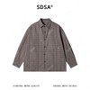SDSA男装2026新款高贵轻奢美式复古衬衫夹克外套百搭宽松格纹上衣 商品缩略图0