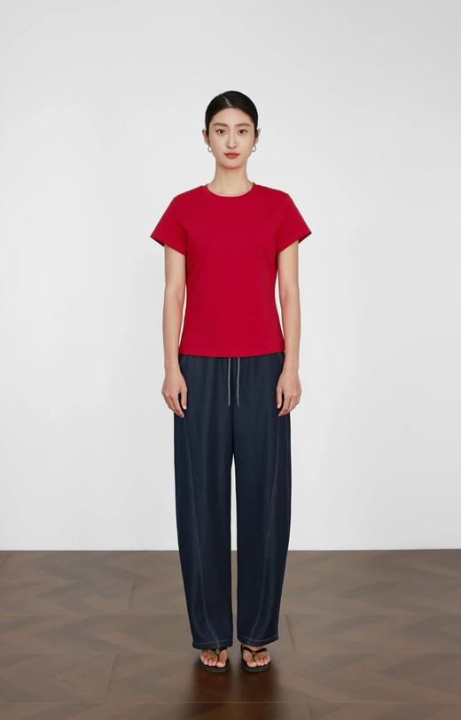 二店y 【XT5430】正肩瘦瘦短袖T恤 高弹修身不紧身 穿出饱满曲线感 商品图6