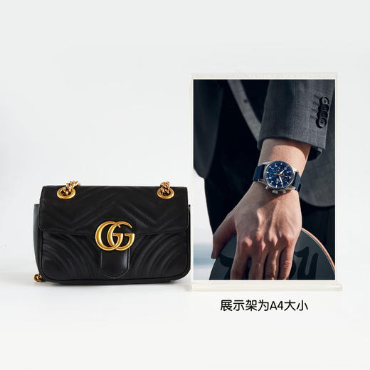 【95新】Gucci古驰Marmont系列446744黑金马蒙22链条包单肩包单肩斜挎包女士060326AK19 商品图8