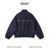 SDSA男装2026新款高贵轻奢美式简约格子拉链立领夹克外套百搭宽松 商品缩略图4