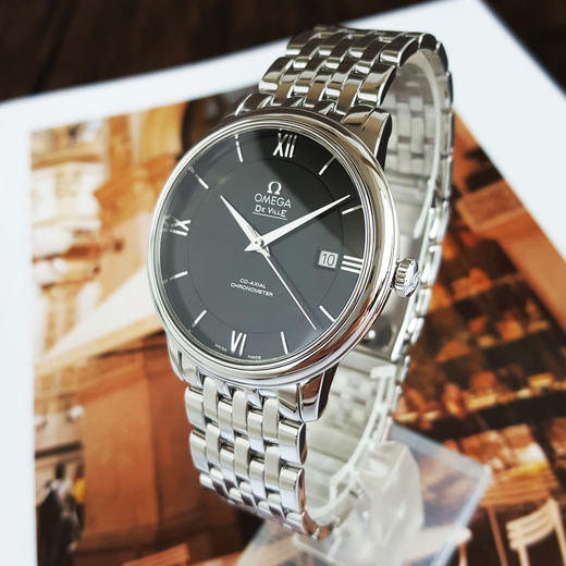 【95新】OMEGA 欧米茄424.10.40.20.01.001天文台认证同轴自动机械机芯日期显示39.5MM（男款）碟飞系列精钢270226AK05 商品图1