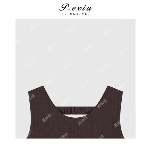 03-2潘依绣丁丁宠粉气质极简主义圆领无袖上衣Q2501 商品图2