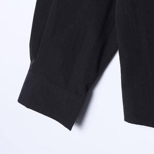 SDSA男装2026新款高贵轻奢韩系简约纯色竖纹领带长袖衬衫百搭宽松 商品图3