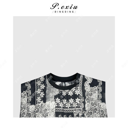 03-2潘依绣丁丁宠粉【花房姑娘】民族风复古印花无袖垫肩上衣 M8858 商品图2