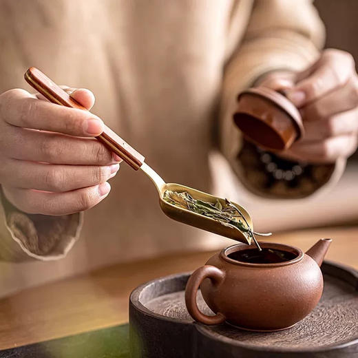 台隆金黑檀木茶铲 商品图2