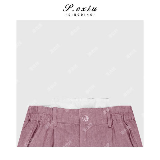 03-2潘依绣丁丁宠粉多巴胺双层腰头松紧腰短裤Q11233 商品图2