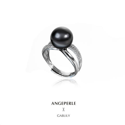 天使之泪 S925银海水珍珠大溪地戒指 TSJCY309 商品图0