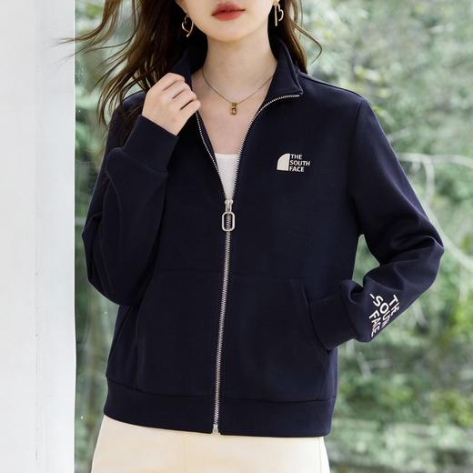 百媚生 立领短款拉链外套休闲开衫卫衣XS82610038 商品图2