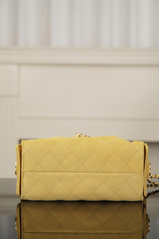 香奈儿 26c系列 25bag mini麂皮 黄色 商品图9