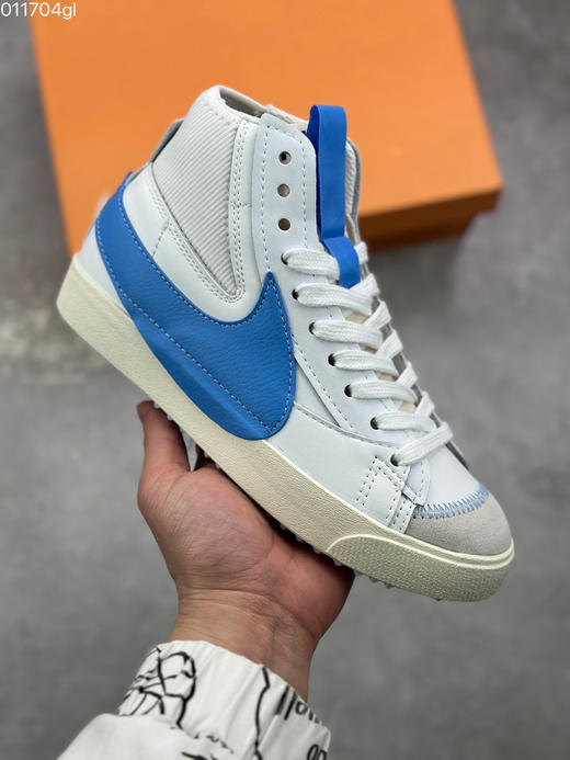 春季特惠💰290 Nike Blazer Mid '77 jumbo "university blue" 解构设计 中帮 板鞋 男女同款 经典百搭中帮开拓者休闲运动板鞋 商品图0